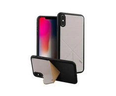 UNIQ dėklas telefonui Transforma Ligne Apple iPhone X/Xs pilkos spalvos