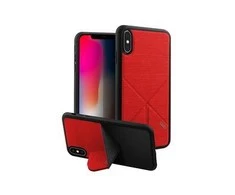 UNIQ dėklas Transforma Ligne Apple iPhone X/Xs raudonos spalvos