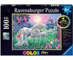 Ravensburger Dėlionė 100 vnt. - Vienaragiai mėnulio šviesoje