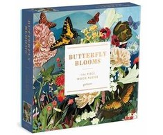 Dėlionė Bookshop Butterfly Blooms 144 Piece Wood Puzzle