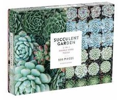 Dėlionė Galison Succulent Garden 2-Sided 500 Piece Puzzle