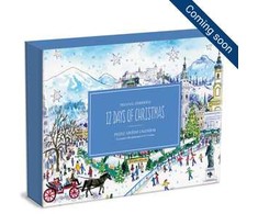 Dėlionė Galison Michael Storrings 12 Days of Christmas Advent Puzzle Calendar