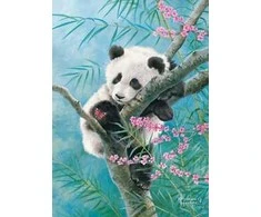 Castorland Dėlionė 70 vnt. - Panda ant bambuko