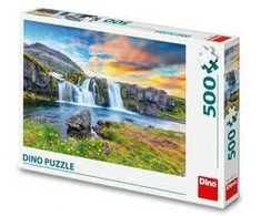 Dino Dėlionė 500 vnt. - Islandijos kriokliai