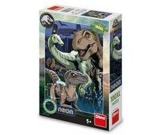 Dino Toys Tamsoje šviečianti dėlionė, 100 vnt. Juros periodo pasaulis. Dinozaurai