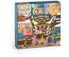 Dėlionė Bookshop Joy Laforme Merry Market 1000 Piece Foil Puzzle in a Square Box