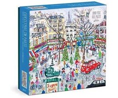 Dėlionė Bookshop Michael Storrings Christmas in Paris 1000 Piece Foil Puzzle