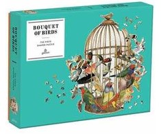 Dėlionė Bookshop Bouquet of Birds 750 Piece Shaped Puzzle