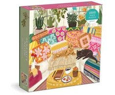Dėlionė Bookshop Serenity Meow 1000 Piece Puzzle in a Square Box