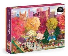 Dėlionė Bookshop Joy Laforme Autumn at the City Market 1000 Piece Puzzle