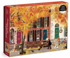 Dėlionė Bookshop Autumn in the Neighborhood 1000 Piece Puzzle