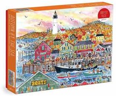 Dėlionė Bookshop Michael Storrings Autumn By the Sea 1000 Piece Puzzle