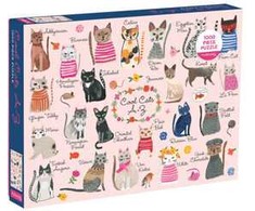 Dėlionė Carolyn Gavin Cool Cats A-Z 1000 Piece Puzzle