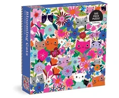 KNYGA Mudpuppy Puzzle rodzinne Kwitnące kotki 500 dalys 8+