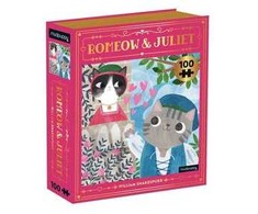 Dėlionė Mudpuppy Bookshop Romeow &amp; Juliet Bookish Cats 100 Piece Puzzle