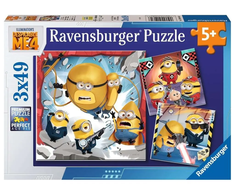 Ravensburger Dėlionė 3x49 vnt. - Bjaurusis Aš 4