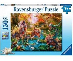 Ravensburger dėlionė „Dinozaurų susibūrimas“, 150 XXL det., nuo 7 m.
