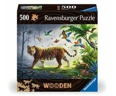 Ravensburger Medinė dėlionė 500 vnt. - Tigras