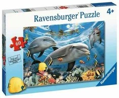 Puzzle 60 Dolphins - RAVENSBURGER dėlionė