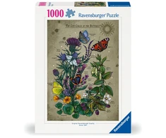 Ravensburger Dėlionė 1000 vnt. - Drugelio gyvybės ratas
