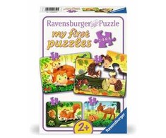 Ravensburger mano pirmosios dėlionės „Miško gyvūnai“, 2–8 det., nuo 2 m.