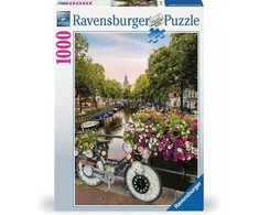 Dėlionė Ravensburger - Puzzle Bicycle Amsterdam 1000p