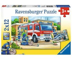 Ravensburger 2 dėlionės „Gelbėjimo tarnybos“, 2×12 det., nuo 3 m.