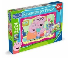 RAVENSBURGER vaikiška dėlionė Peppa Pig, 2x24 det., 12004184