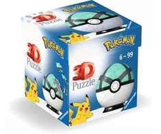Ravensburger 3D Dėlionė 54 vnt. - Pokemon kamuolys