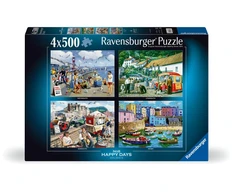 Ravensburger Dėlionė 4x500 vnt. - Atostogos