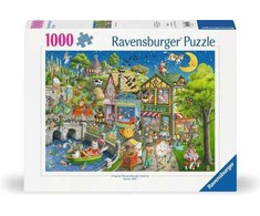 Ravensburger dėlionė „Žąsies Motutės miestelis“, 1000 det.
