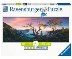 Ravensburger panoraminė dėlionė „Rūgštinis Idženo ežeras, Java“, 1000 det.