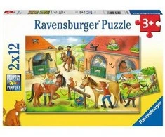 Dėlionė Ravensburger – laimingos dienos žirgyne 2x12p – 05178