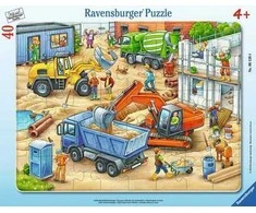 Ravensburger Dėlionė 40 vnt. - Didelės statybinės transporto priemonės