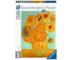 Puzzle 1500 Vincent van Gogh: Sunflowers - RAVENSBURGER dėlionė
