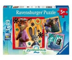 Dėlionė Ravensburger - Zootopia 2 3x49p (12004137)