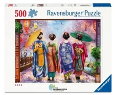 Ravensburger Dėlionė 500 vnt. - pasivaikščiojimas žydinčiame sode