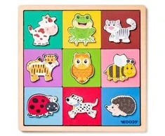 Dėlionė WOODYLAND Ukł.edukac.Zwierzęce wz.91966 19666