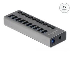 HUB USB Delock DELOCK išorės SuperSpeed USB laikiklis mit 10 Uostai + Schther