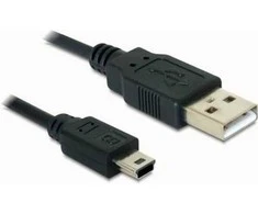 Delock kabelis USB 2.0 > USB-B mini 5 kontaktų kištukas/vyras 1,5 m
