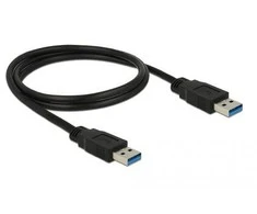 DELOCK Cable USB 3.0 Type-A male > USB 3.0 Type-A male 1,0 m juodas