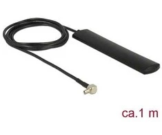 Delock Antenna LTE TS-9 kištukas 3 dBi įvairiakryptis standus juodas lipnus tvirtinimas