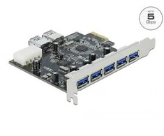 Kontrolierius Delock PCIE 2.0 x1 - 7x USB 3.0 (89355)