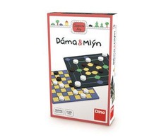 Dino Toys Dino žaislų kelioninis žaidimas „Šaškės ir malūnas“