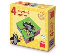 Dėlionė Dino Toys MOLE kubas 4 kubeliai
