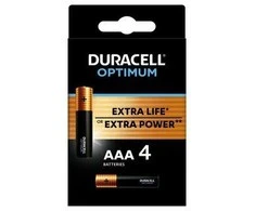 BATTERIES DURACELL OPTIMUM AAA 4PCS