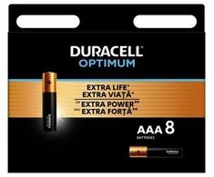 Duracell Optimum Jednorazowa alkaliczna baterie AAA, 8-pack