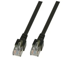 EFB Cat5e, 10 m tinklo kabelis juodas SF/UTP