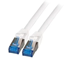 EFB pataisos laidas Cat.6A/Cat.7, S/FTP, TPE, lankstus, baltas, 0.5 m (K5525FWS.0,5)