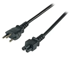 Maitinimo kabelis EFB EFB Netzkabel Schweiz Typ 12 – C5 180°, sw, 1,8m, 3x0,75mm